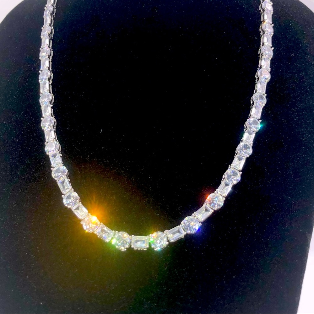 63ct Multi-Stone Tennis Necklace